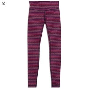 Lululemon Wunder Under Leggings in Cyber Red Grape Bordeaux Drama Size 8